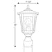 Progress Lighting - P6425-20 - One Light Post Lantern - East Haven - Antique Bronze