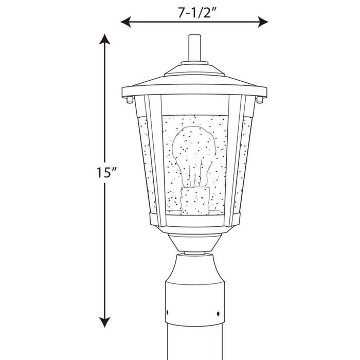 Progress Lighting - P6425-31 - One Light Post Lantern - East Haven - Black
