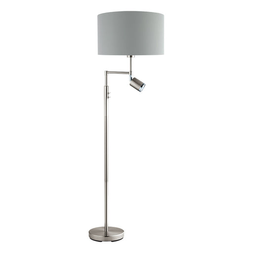 Santander Two Light Floor Lamp Matte Nickel