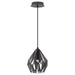 Eglo USA - 202035A - One Light Pendant - Carlton - Matte Black & Silver