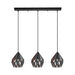 Eglo USA - 202036A - Three Light Pendant - Carlton - Black