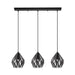 Eglo USA - 202037A - Three Light Pendant - Carlton - Black