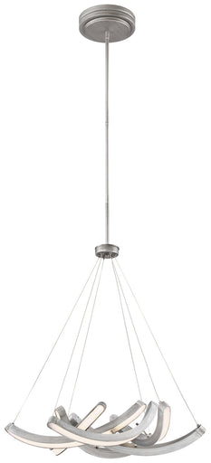 Swing Time LED Pendant Brushed Silver