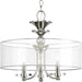 Progress Lighting - P350029-104 - Three Light Semi-Flush Convertible - Marche' - Polished Nickel