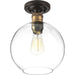 Progress Lighting - P350046-020 - One Light Flush Mount - Hansford - Antique Bronze