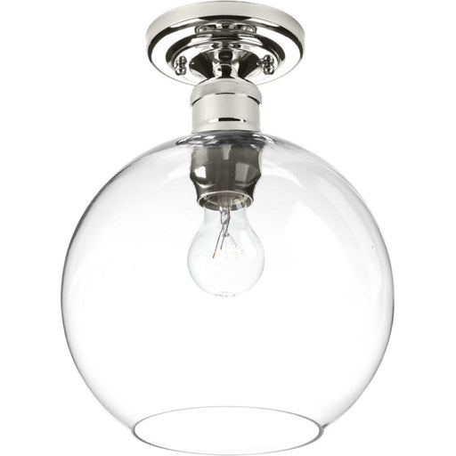 Progress Lighting - P350046-104 - One Light Flush Mount - Hansford - Polished Nickel