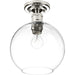 Progress Lighting - P350046-104 - One Light Flush Mount - Hansford - Polished Nickel
