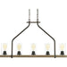 Progress Lighting - P400055-020 - Five Light Linear Chandelier - Barnes Mill - Antique Bronze