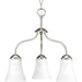 Progress Lighting - P4762-09 - Three Light Chandelier - Classic - Brushed Nickel