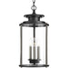 Progress Lighting - P550012-031 - Three Light Hanging Lantern - Squire - Black