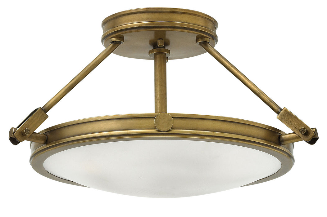 Hinkley - 3381HB-LED - LED Semi-Flush Mount - Collier - Heritage Brass