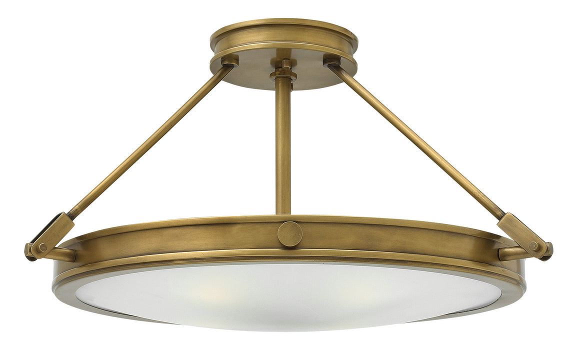 Hinkley - 3382HB-LED - LED Semi-Flush Mount - Collier - Heritage Brass