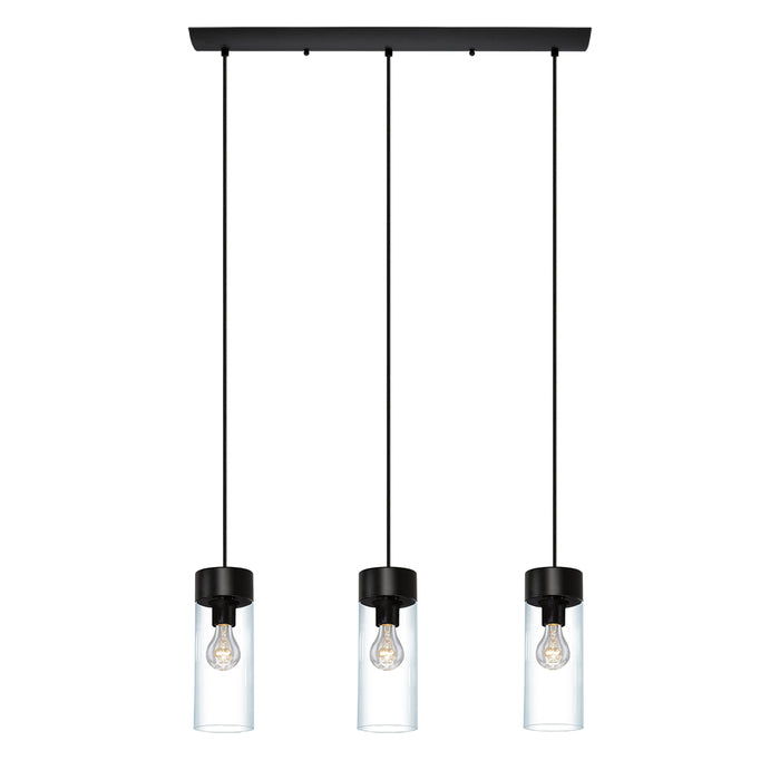 Eglo USA - 202128A - Three Light Pendant - Montey - Matte Black