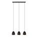 Eglo USA - 202264A - Three Light Pendant - Safi - Matte Black
