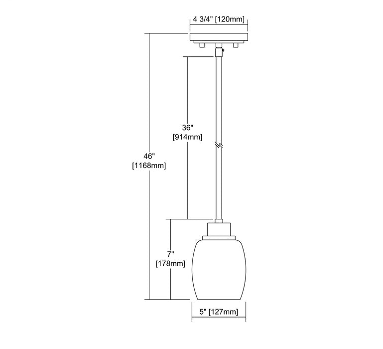 ELK Home - CN170151 - One Light Mini Pendant - Casual Mission - Oil Rubbed Bronze