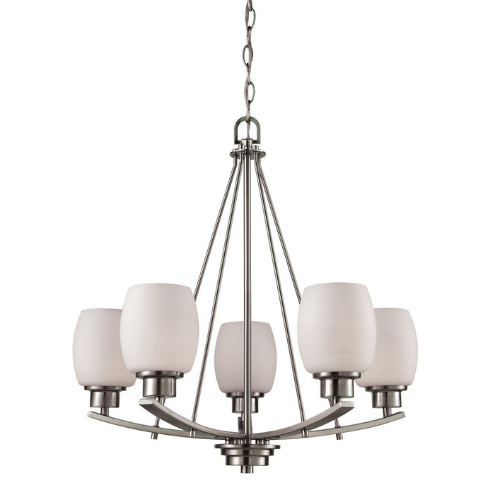 ELK Home - CN170522 - Five Light Chandelier - Casual Mission - Brushed Nickel