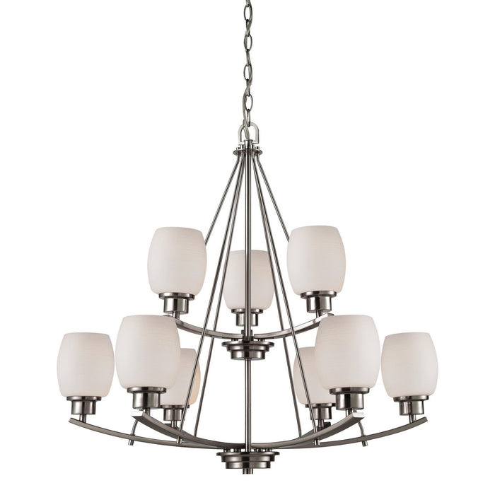 ELK Home - CN170922 - Nine Light Chandelier - Casual Mission - Brushed Nickel