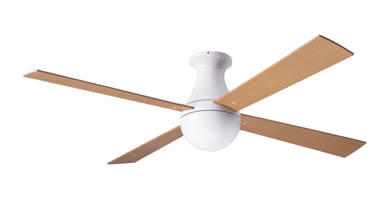 Modern Fan Co - BAL-FM-GW-42-MP-NL-004 - 42 Inch Ceiling Fan - Ball Flush - Gloss White