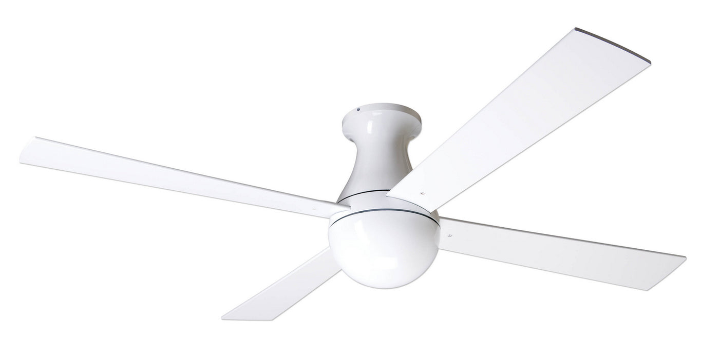 Modern Fan Co - BAL-FM-GW-42-WH-NL-002 - 42 Inch Ceiling Fan - Ball Flush - Gloss White