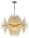 Corbett Lighting - 238-43 - Two Light Chandelier - Theory - Gold Leaf W Polished Stainless