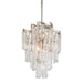 Corbett Lighting - 243-47 - Seven Light Chandelier - Mont Blanc - Modern Silver Leaf