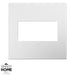 Legrand - AWP2GWHW10 - Gang Wall Plate - Adorne - Gloss White