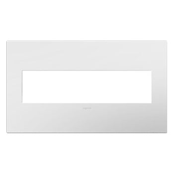 Legrand - AWP4GWHW4 - Gang Wall Plate - Adorne - Gloss White