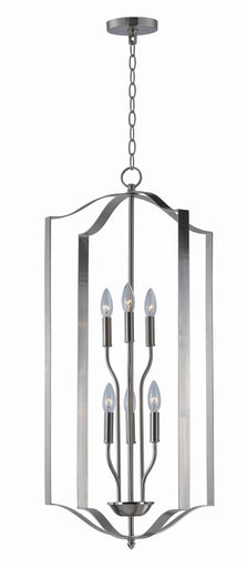 Provident Six Light Chandelier Satin Nickel