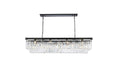 Sydney 12 Light Chandelier Matte Black-Linear/Island-Elegant Lighting-Lighting Design Store