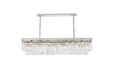 Sydney 12 Light Chandelier Polished Nickel-Linear/Island-Elegant Lighting-Lighting Design Store