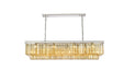 Sydney 12 Light Chandelier Polished Nickel-Linear/Island-Elegant Lighting-Lighting Design Store