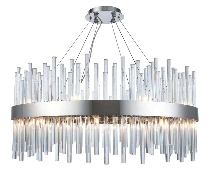 Dallas 18 Light Chandelier Chrome-Mid. Chandeliers-Elegant Lighting-Lighting Design Store