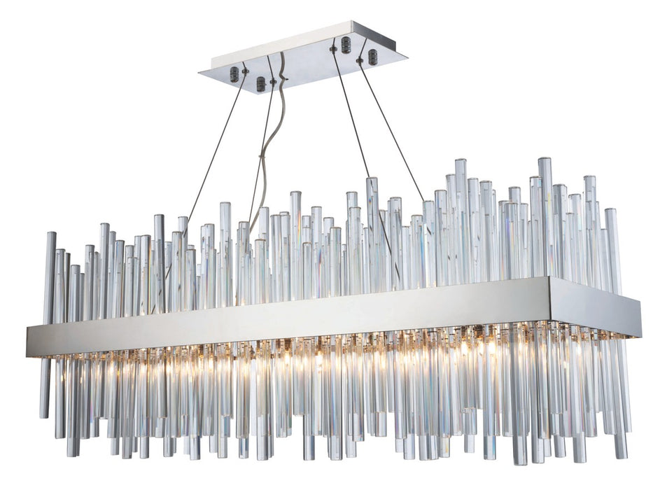 Dallas 20 Light Chandelier Chrome-Mid. Chandeliers-Elegant Lighting-Lighting Design Store