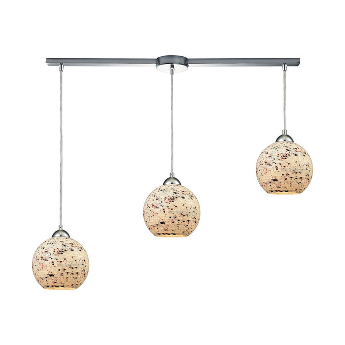 ELK Home - 10741/3L - Three Light Pendant - Spatter - Polished Chrome