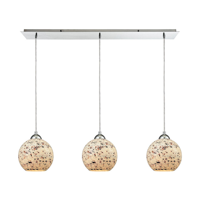 ELK Home - 10741/3LP - Three Light Pendant - Spatter - Polished Chrome