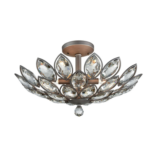 La Crescita Six Light Semi Flush Mount