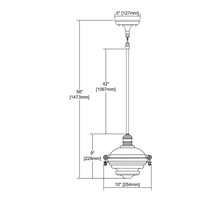 ELK Home - 16061/1 - One Light Mini Pendant - Riley - Satin Nickel