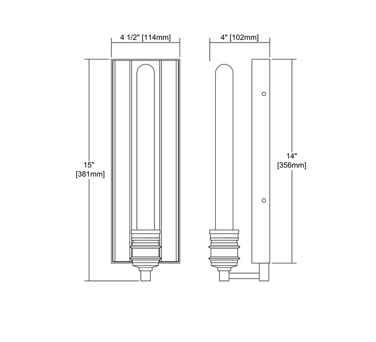 ELK Home - 16433/1 - One Light Wall Sconce - Brookweiler - Polished Nickel