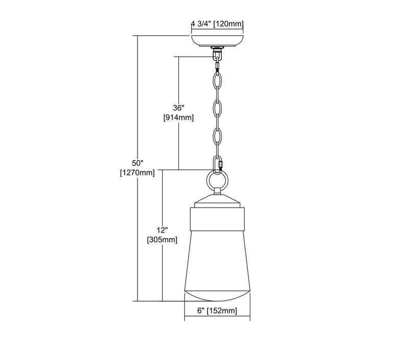 ELK Home - 45118/1 - One Light Outdoor Pendant - Mullen Gate - Oil Rubbed Bronze