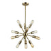 ELK Home - 46243/12 - 12 Light Chandelier - Delphine - Satin Brass