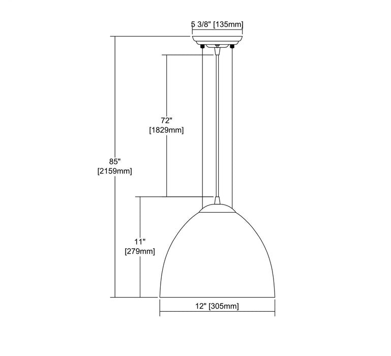 ELK Home - 56521/1 - One Light Mini Pendant - Merida - Polished Chrome