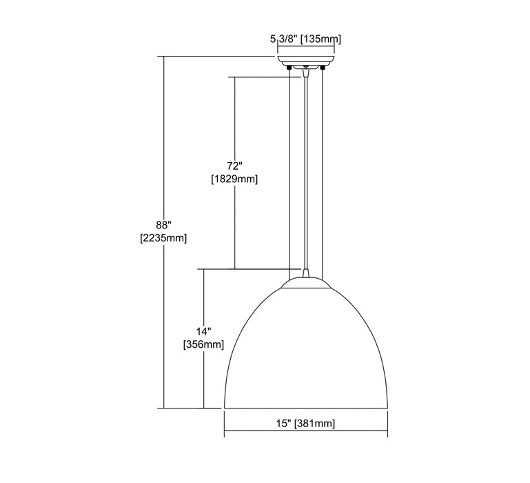 ELK Home - 56522/1 - One Light Pendant - Merida - Polished Chrome