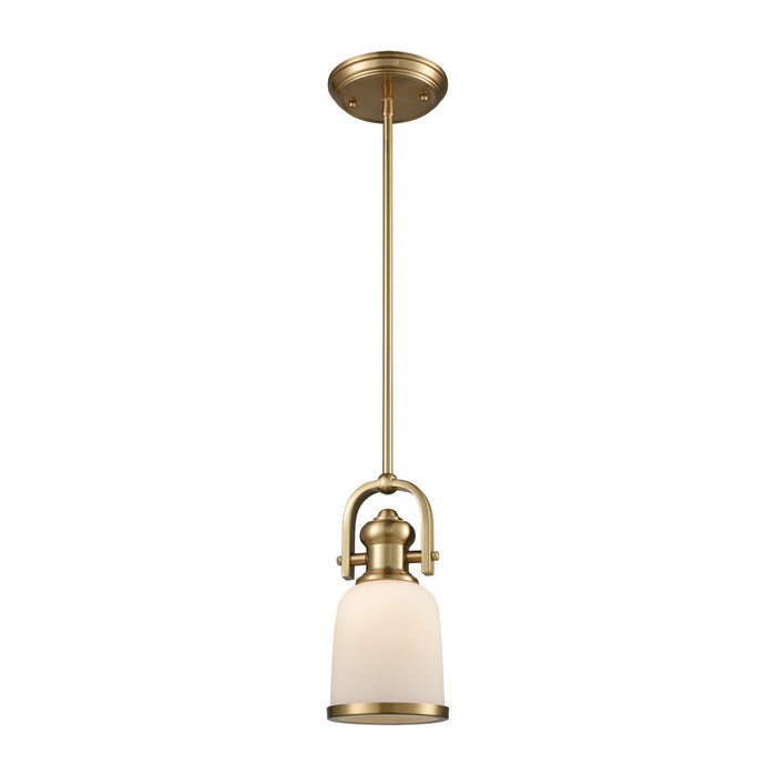 ELK Home - 66691-1 - One Light Mini Pendant - Brooksdale - Satin Brass