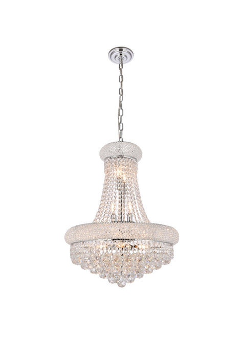 Primo 14 Light Chandelier Chrome-Mini Chandeliers-Elegant Lighting-Lighting Design Store