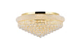 Primo 15 Light Flush Mount Gold-Flush Mounts-Elegant Lighting-Lighting Design Store