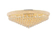 Primo 20 Light Flush Mount Gold-Flush Mounts-Elegant Lighting-Lighting Design Store