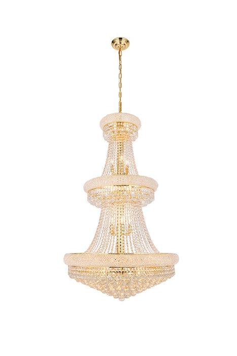 Primo 32 Light Chandelier Gold-Large Chandeliers-Elegant Lighting-Lighting Design Store