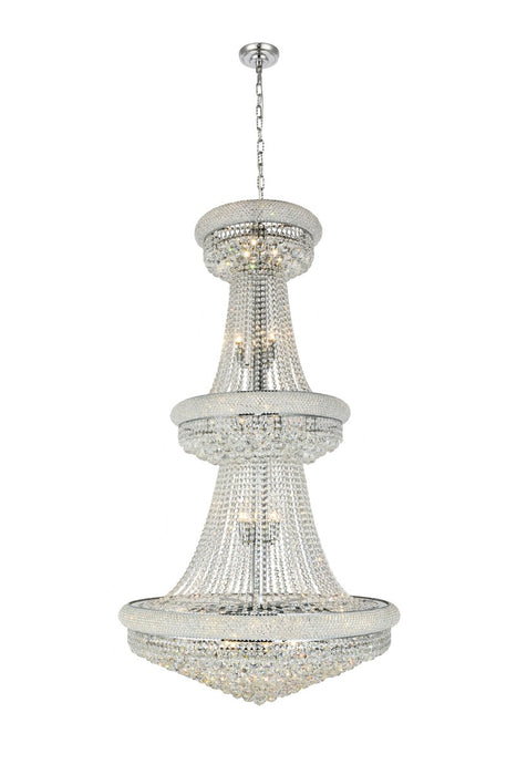 Primo 32 Light Chandelier Chrome-Large Chandeliers-Elegant Lighting-Lighting Design Store