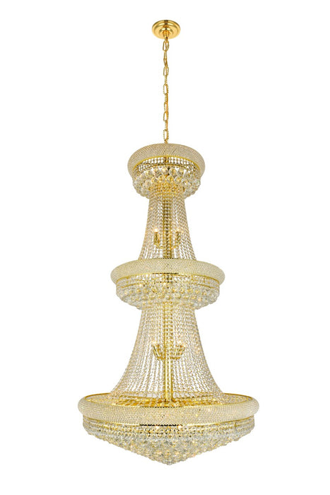 Primo 32 Light Chandelier Gold-Large Chandeliers-Elegant Lighting-Lighting Design Store