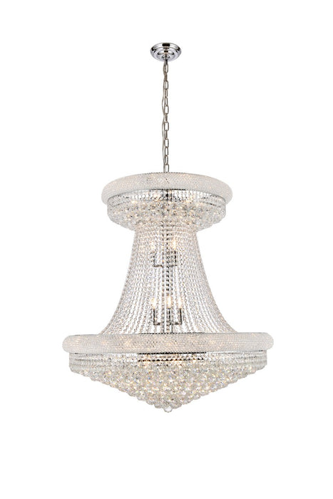 Primo 28 Light Chandelier Chrome-Large Chandeliers-Elegant Lighting-Lighting Design Store